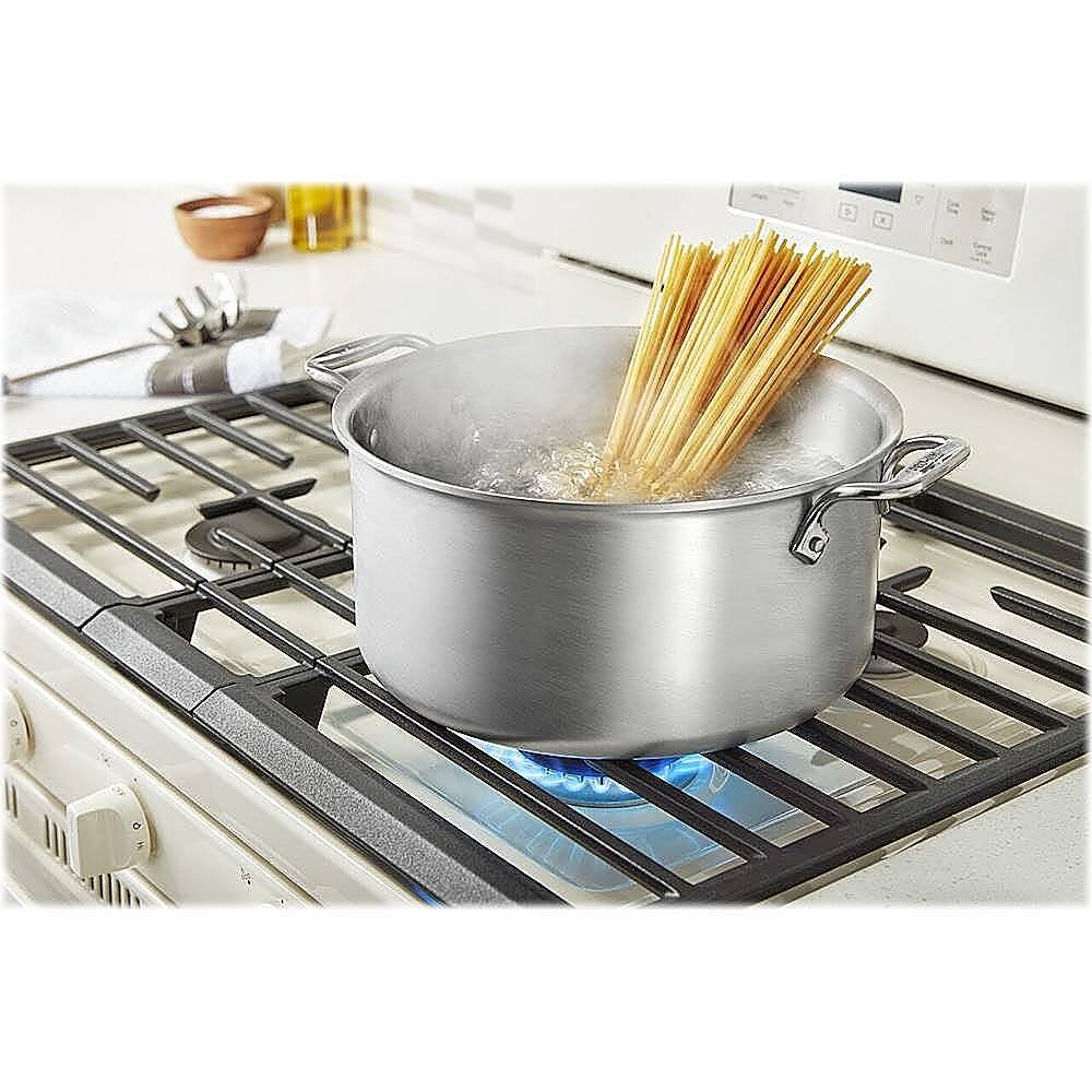 Alt View 18. Whirlpool - 5.0 Cu. Ft. Freestanding Gas Range with Self-Cleaning and SpeedHeat Burner - Biscuit.