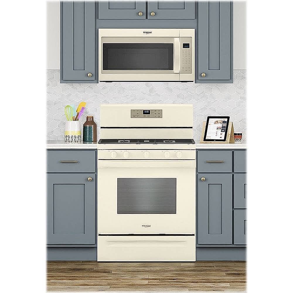 Alt View 19. Whirlpool - 5.0 Cu. Ft. Freestanding Gas Range with Self-Cleaning and SpeedHeat Burner - Biscuit.