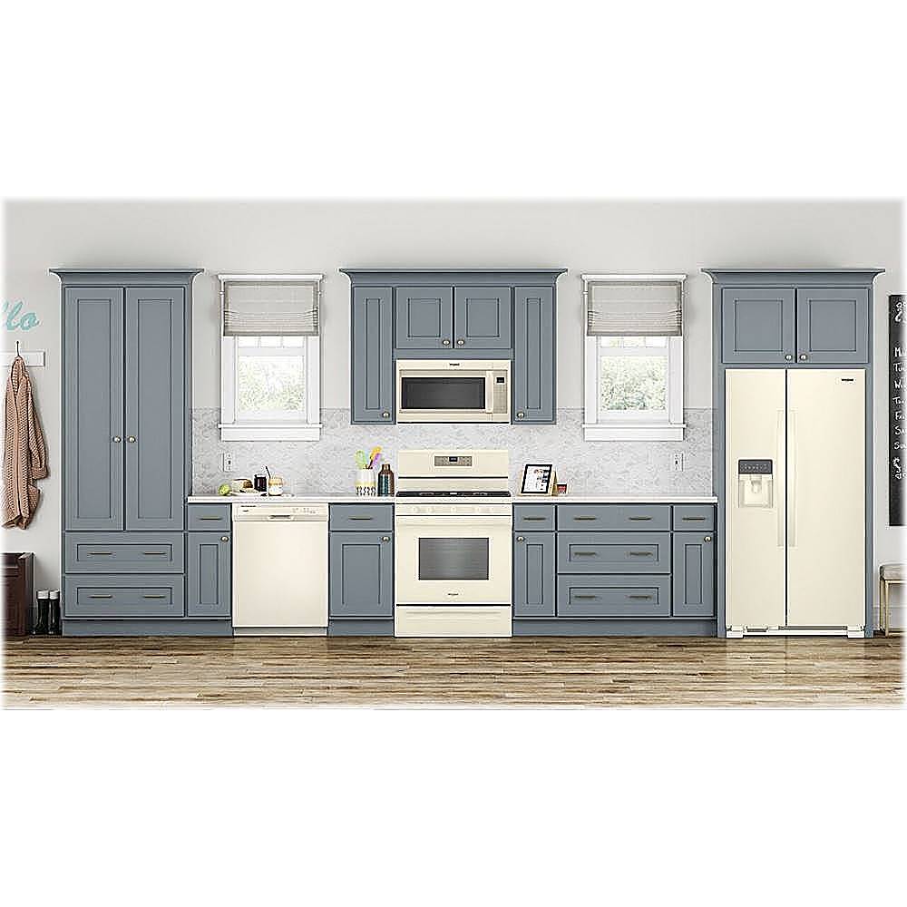 Alt View 20. Whirlpool - 5.0 Cu. Ft. Freestanding Gas Range with Self-Cleaning and SpeedHeat Burner - Biscuit.