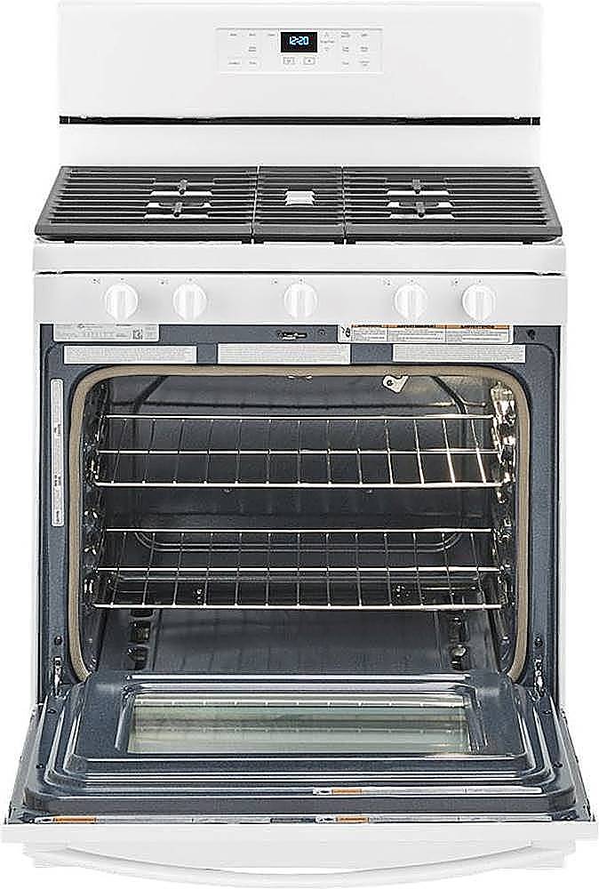 Alt View 13. Whirlpool - 5.0 Cu. Ft. Freestanding Gas Range with Self-Cleaning and SpeedHeat Burner - White.
