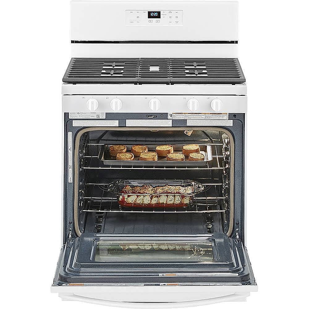 Alt View 14. Whirlpool - 5.0 Cu. Ft. Freestanding Gas Range with Self-Cleaning and SpeedHeat Burner - White.