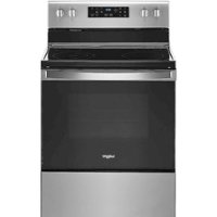 Whirlpool - 5.3 Cu. Ft. Freestanding Electric Range with Self-Cleaning and Frozen Bake - Stainless Steel - Front_Zoom