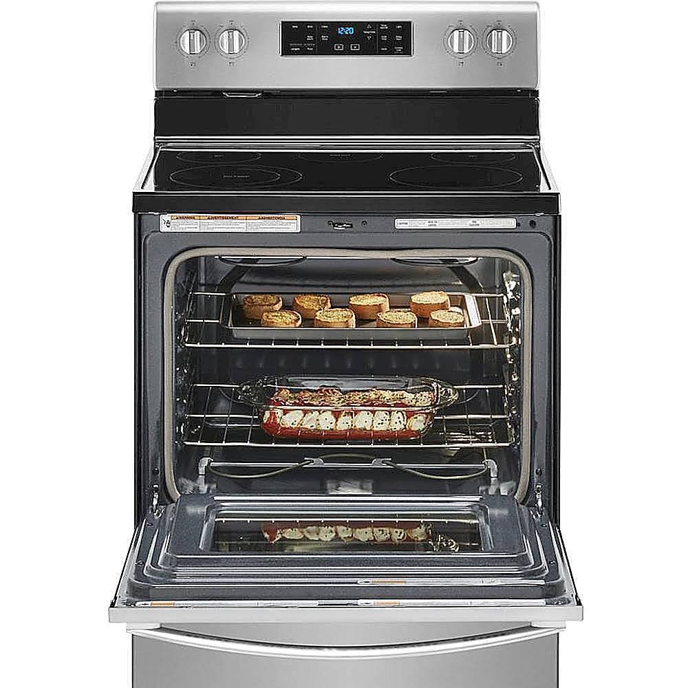 Alt View 11. Whirlpool - 5.3 Cu. Ft. Freestanding Electric Range with Self-Cleaning and Frozen Bake - Stainless steel.