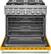 Alt View 12. KitchenAid - 5.1 Cu. Ft. Freestanding Dual Fuel True Convection Range with Self-Cleaning - Yellow Pepper.