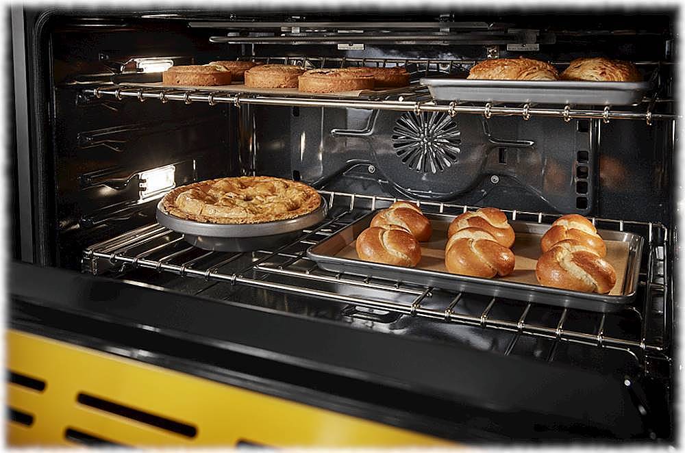 Alt View 16. KitchenAid - 5.1 Cu. Ft. Freestanding Dual Fuel True Convection Range with Self-Cleaning - Yellow Pepper.