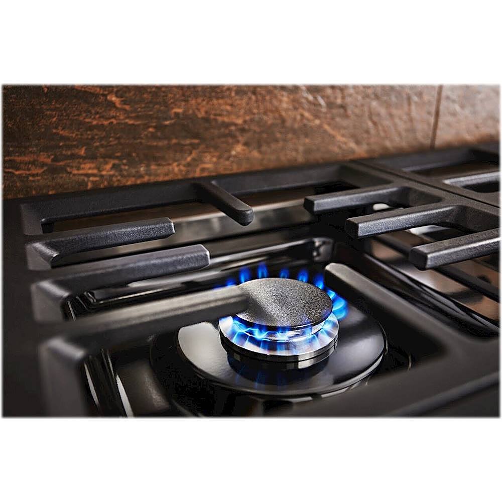 Alt View 16. KitchenAid - Commercial-Style 6.3 Cu. Ft. Freestanding Double Oven Dual-Fuel True Convection Range with Self-Cleaning - Scorched Orange.