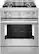 Front. KitchenAid - Commercial-Style 4.1 Cu. Ft. Slide-In Gas True Convection Range with Self-Cleaning - Stainless steel.