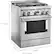 Alt View 15. KitchenAid - Commercial-Style 4.1 Cu. Ft. Slide-In Gas True Convection Range with Self-Cleaning - Stainless steel.