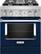 Front. KitchenAid - 4.1 Cu. Ft. Freestanding Dual Fuel True Convection Range with Self-Cleaning - Ink Blue.