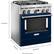 Alt View 12. KitchenAid - 4.1 Cu. Ft. Freestanding Dual Fuel True Convection Range with Self-Cleaning - Ink Blue.