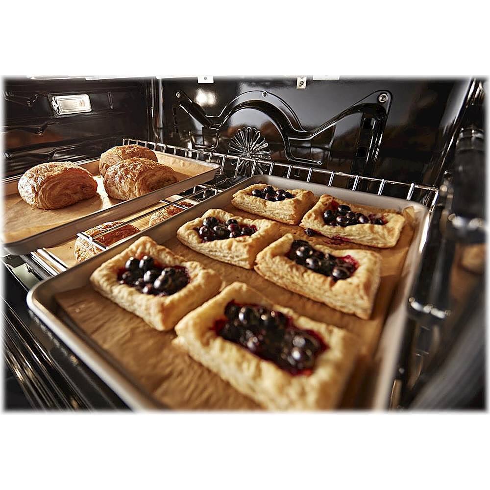 Alt View 11. KitchenAid - 5.1 Cu. Ft. Freestanding Dual Fuel True Convection Range with Self-Cleaning - Passion Red.