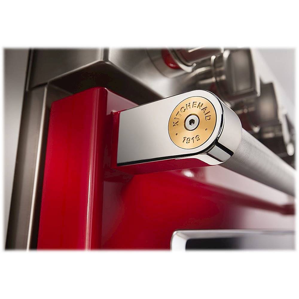 Alt View 16. KitchenAid - 5.1 Cu. Ft. Freestanding Dual Fuel True Convection Range with Self-Cleaning - Passion Red.