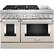 Front. KitchenAid - Commercial-Style 6.3 Cu. Ft. Freestanding Double Oven Dual-Fuel True Convection Range with Self-Cleaning - Milkshake.