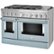 Left. KitchenAid - Commercial-Style 6.3 Cu. Ft. Freestanding Double Oven Dual-Fuel True Convection Range with Self-Cleaning - Misty Blue.