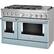 Left. KitchenAid - Commercial-Style 6.3 Cu. Ft. Freestanding Double Oven Dual-Fuel True Convection Range with Self-Cleaning - Misty Blue.