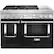 Front. KitchenAid - Commercial-Style 6.3 Cu. Ft. Freestanding Double Oven Dual-Fuel True Convection Range with Self-Cleaning - Imperial Black.