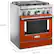 Alt View 12. KitchenAid - 4.1 Cu. Ft. Freestanding Dual-Fuel True Convection Range with Self-Cleaning - Scorched Orange.