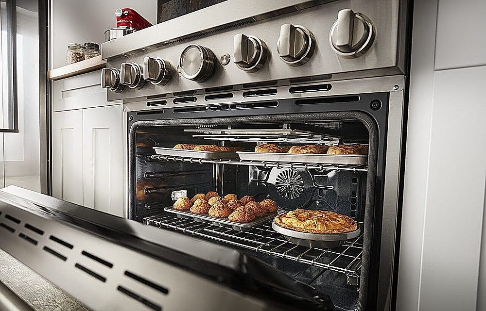 KitchenAid 5.1 Cu. Ft. Freestanding Dual Fuel True Convection Range with SelfCleaning Stainless