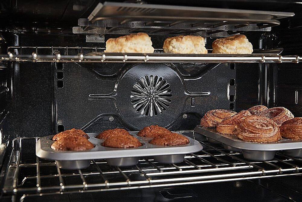 Alt View 22. KitchenAid - 5.1 Cu. Ft. Freestanding Dual Fuel True Convection Range with Self-Cleaning - Stainless steel.