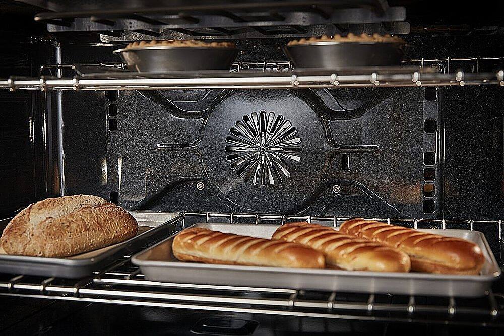 Alt View 23. KitchenAid - 5.1 Cu. Ft. Freestanding Dual Fuel True Convection Range with Self-Cleaning - Stainless steel.