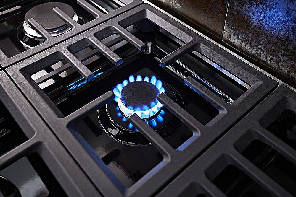 Alt View 26. KitchenAid - 5.1 Cu. Ft. Freestanding Dual Fuel True Convection Range with Self-Cleaning - Stainless steel.