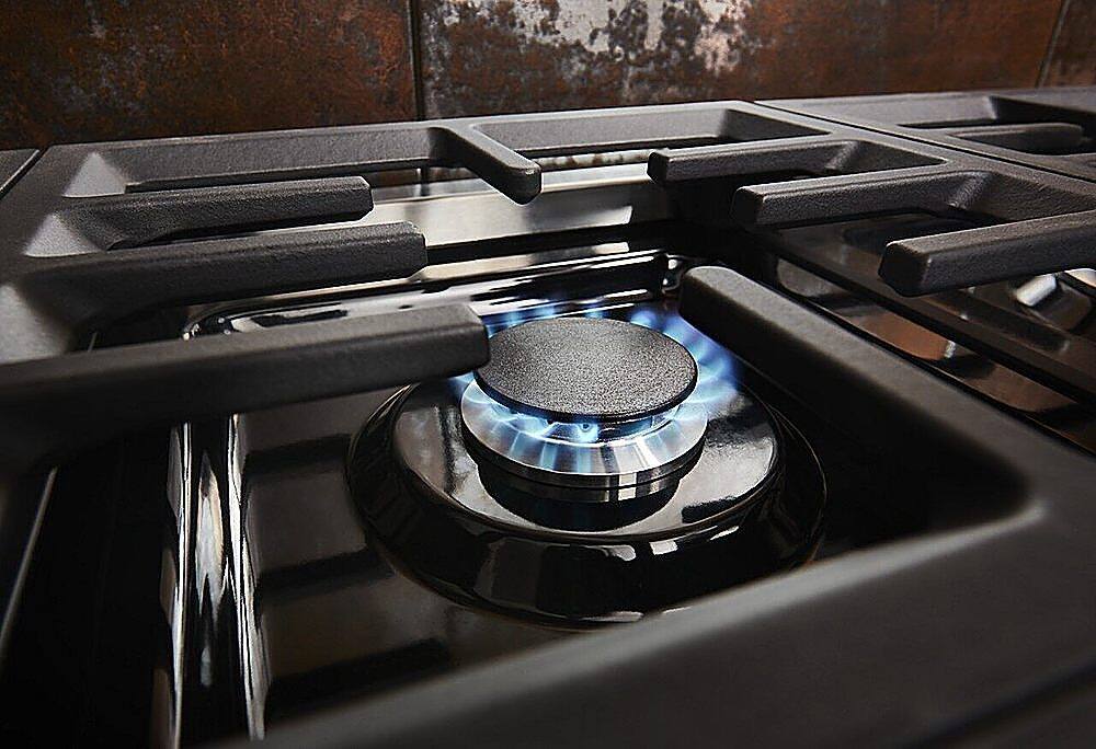 Alt View 28. KitchenAid - 5.1 Cu. Ft. Freestanding Dual Fuel True Convection Range with Self-Cleaning - Stainless steel.