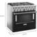 Alt View 12. KitchenAid - 5.1 Cu. Ft. Freestanding Dual Fuel True Convection Range with Self-Cleaning - Imperial Black.
