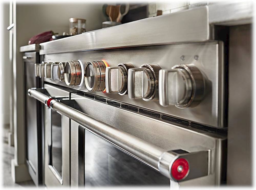 Alt View 11. KitchenAid - 6.3 Cu. Ft. Freestanding Double-Oven Gas True Convection Range with Self-Cleaning - Stainless steel.