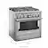 Alt View 11. KitchenAid - Commercial-Style 5.1 Cu. Ft. Slide-In Gas True Convection Range with Self-Cleaning - Stainless steel.