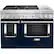 Front. KitchenAid - Commercial-Style 6.3 Cu. Ft. Freestanding Double Oven Dual-Fuel True Convection Range with Self-Cleaning - Ink Blue.