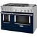Left. KitchenAid - 6.3 Cu. Ft. Freestanding Double Oven Dual Fuel True Convection Range with Self-Cleaning - Ink Blue.