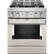 Front. KitchenAid - Commercial-Style 4.1 Cu. Ft. Slide-In Gas True Convection Range with Self-Cleaning - Milkshake.