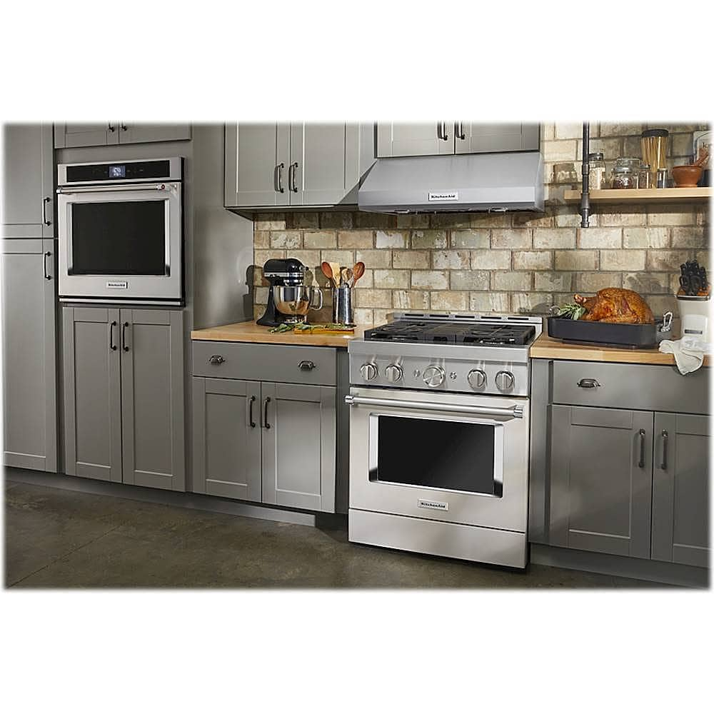 KitchenAid Commercial-Style 4.1 Cu. Ft. Slide-In Gas True Convection ...