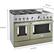Alt View 11. KitchenAid - 6.3 Cu. Ft. Freestanding Double Oven Gas True Convection Range with Self-Cleaning - Avocado Cream.