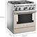 Alt View 12. KitchenAid - 4.1 Cu. Ft. Freestanding Dual-Fuel True Convection Range with Self-Cleaning - Milkshake.