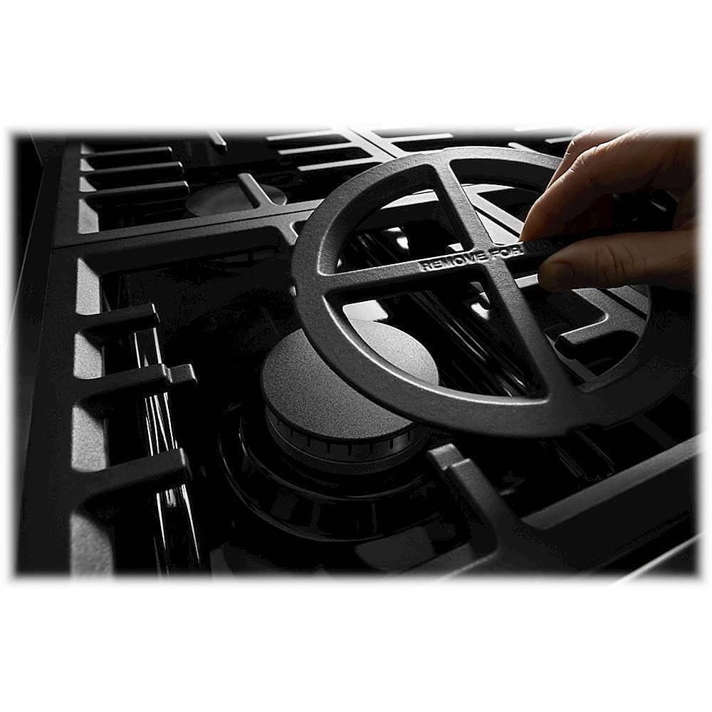 Alt View 18. KitchenAid - 5.1 Cu. Ft. Freestanding Dual Fuel True Convection Range with Self-Cleaning - Avocado Cream.