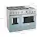 Alt View 11. KitchenAid - 6.3 Cu. Ft. Freestanding Double Oven Gas True Convection Range with Self-Cleaning and Griddle - Misty Blue.
