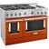Angle. KitchenAid - 6.3 Cu. Ft. Freestanding Double Oven Gas True Convection Range with Self-Cleaning and Griddle - Scorched Orange.