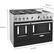 Alt View 11. KitchenAid - 6.3 Cu. Ft. Freestanding Double Oven Gas True Convection Range with Self-Cleaning and Griddle - Imperial Black.