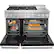 Alt View 14. KitchenAid - 6.3 Cu. Ft. Freestanding Double Oven Gas True Convection Range with Self-Cleaning and Griddle - Imperial Black.
