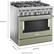 Alt View 12. KitchenAid - Commercial-Style 5.1 Cu. Ft. Slide-In Gas True Convection Range with Self-Cleaning - Avocado Cream.