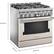 Alt View 11. KitchenAid - Commercial-Style 5.1 Cu. Ft. Slide-In Gas True Convection Range with Self-Cleaning - Milkshake.