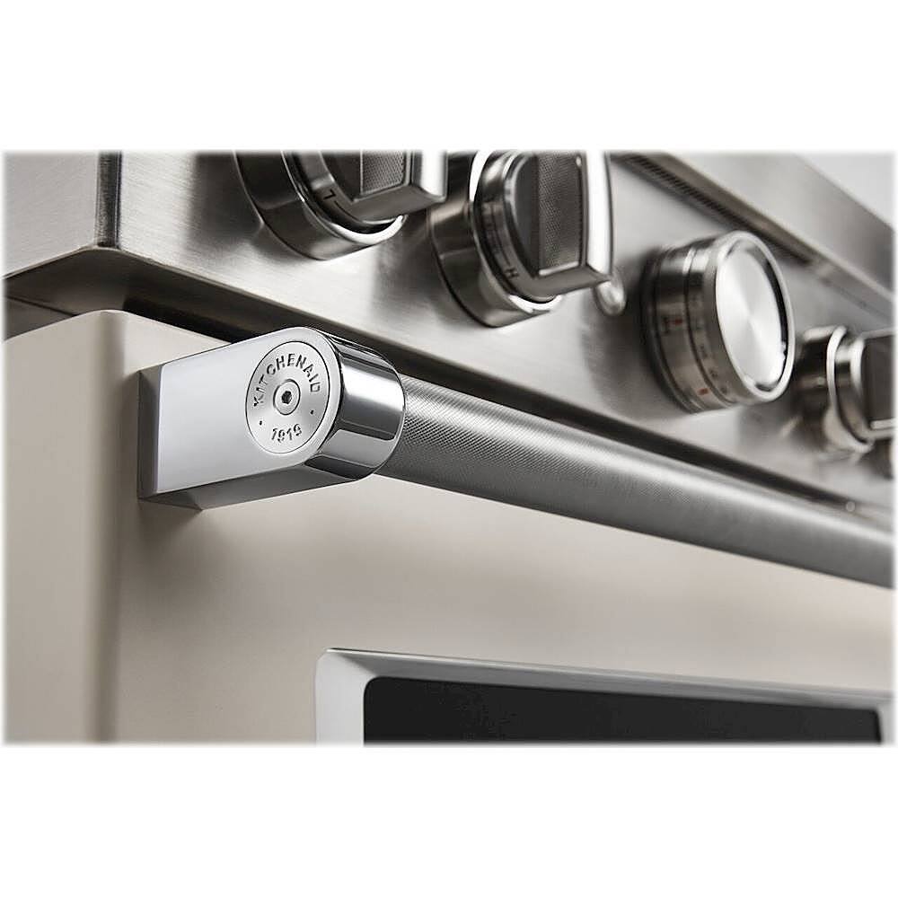 Alt View 12. KitchenAid - Commercial-Style 5.1 Cu. Ft. Slide-In Gas True Convection Range with Self-Cleaning - Milkshake.