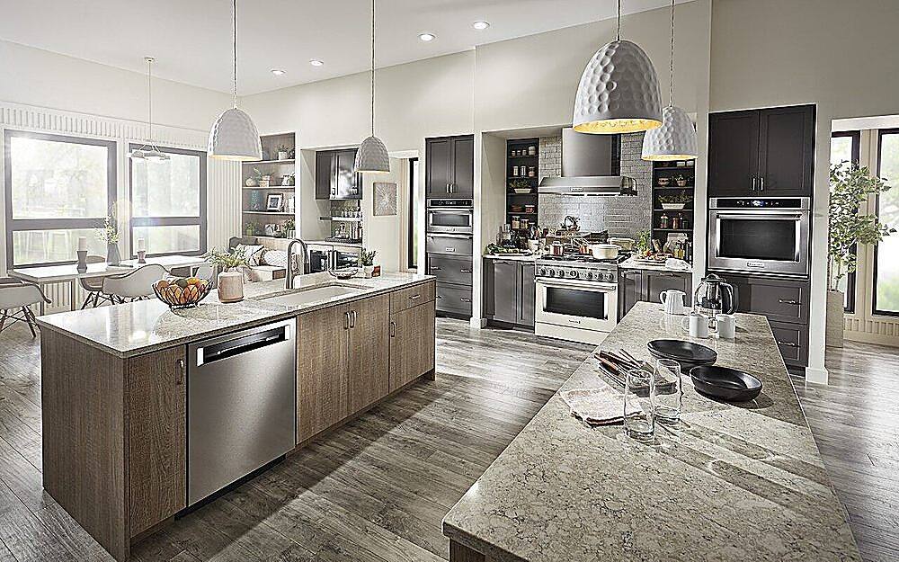 Alt View 27. KitchenAid - Commercial-Style 5.1 Cu. Ft. Slide-In Gas True Convection Range with Self-Cleaning - Milkshake.