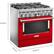 Alt View 11. KitchenAid - Commercial-Style 5.1 Cu. Ft. Slide-In Gas True Convection Range with Self-Cleaning - Passion Red.