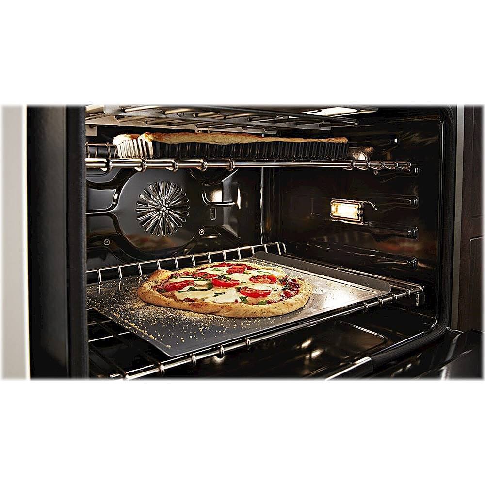 Alt View 16. KitchenAid - 6.3 Cu. Ft. Freestanding Double Oven Gas True Convection Range with Self-Cleaning and Griddle - Milkshake.