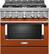 Front. KitchenAid - Commercial-Style 5.1 Cu. Ft. Slide-In Gas True Convection Range with Self-Cleaning - Scorched Orange.
