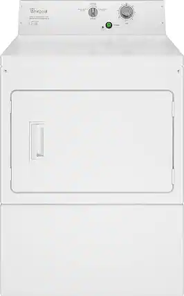 Front. Whirlpool - 7.4 Cu. Ft. Electric Dryer with High-Velocity Airflow System - White.