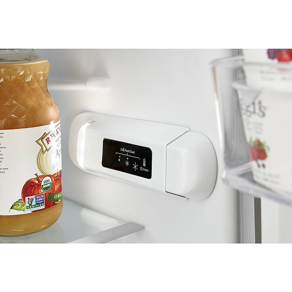 Alt View 11. Whirlpool - 11.6 Cu. Ft. Top-Freezer Counter-Depth Refrigerator - Black.