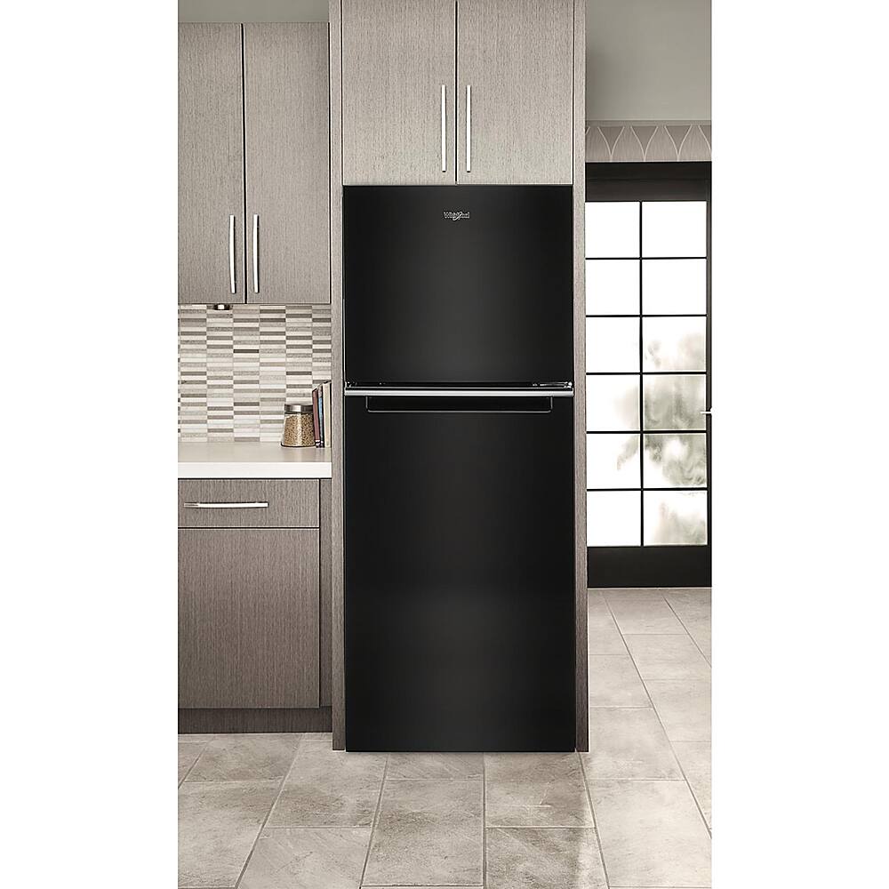 Alt View 12. Whirlpool - 11.6 Cu. Ft. Top-Freezer Counter-Depth Refrigerator - Black.